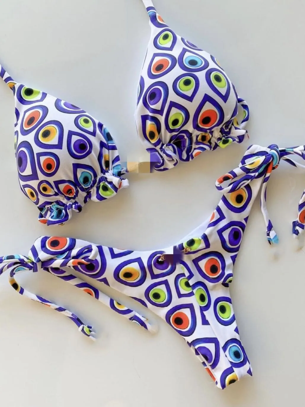 2022 Women Swimwear Female Swimsuit Sexy Bikini Swimwear Print Flower Bikinis Set Biquini Brazilian Beach Wear Bandage Bikinis