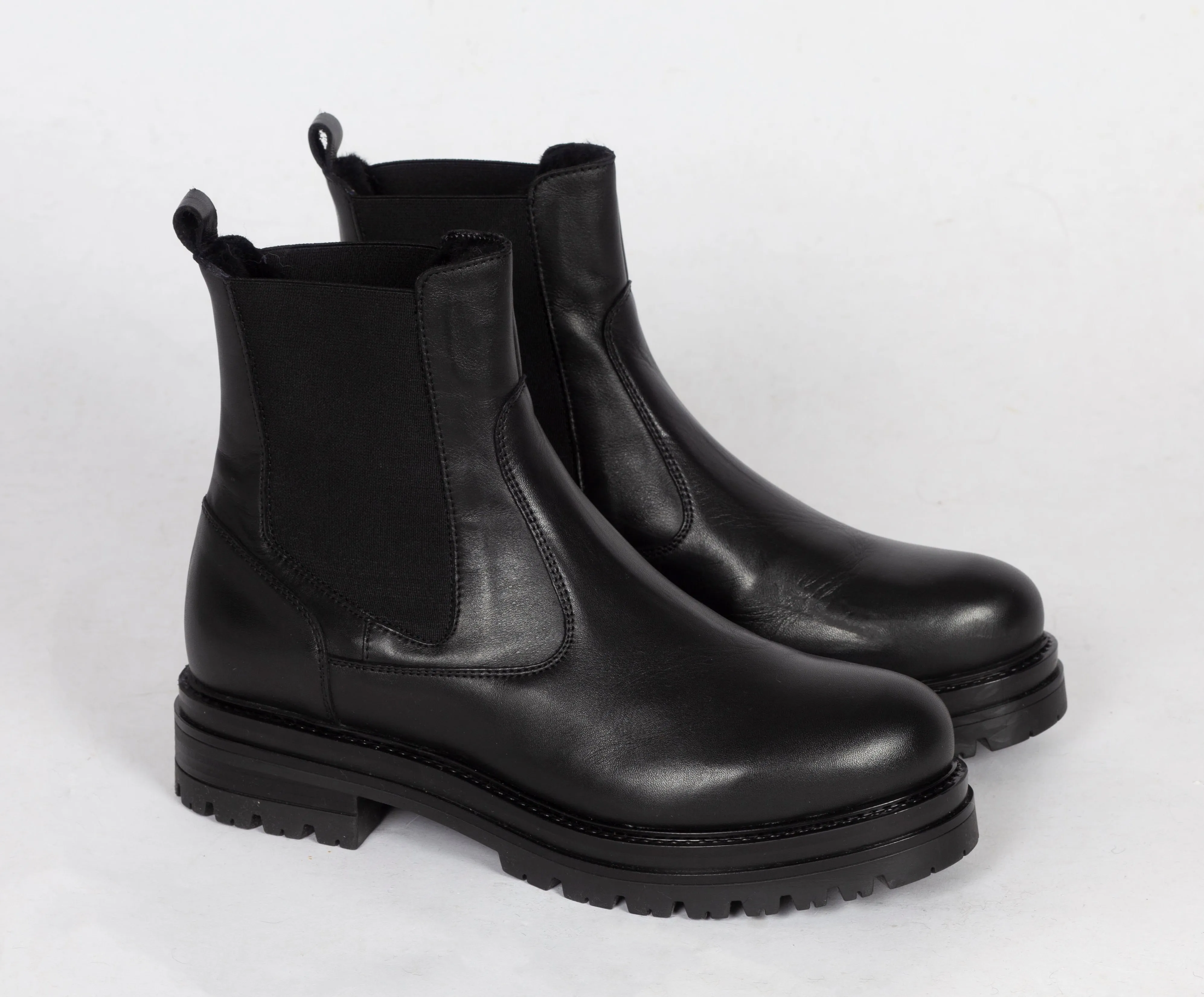 6092M Chelsea Low Boot - Black Calf Nero