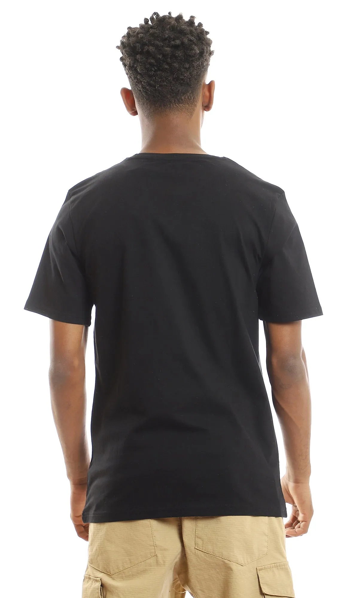 97395 Crew Neck Relaxed Fit Black Summer Tee