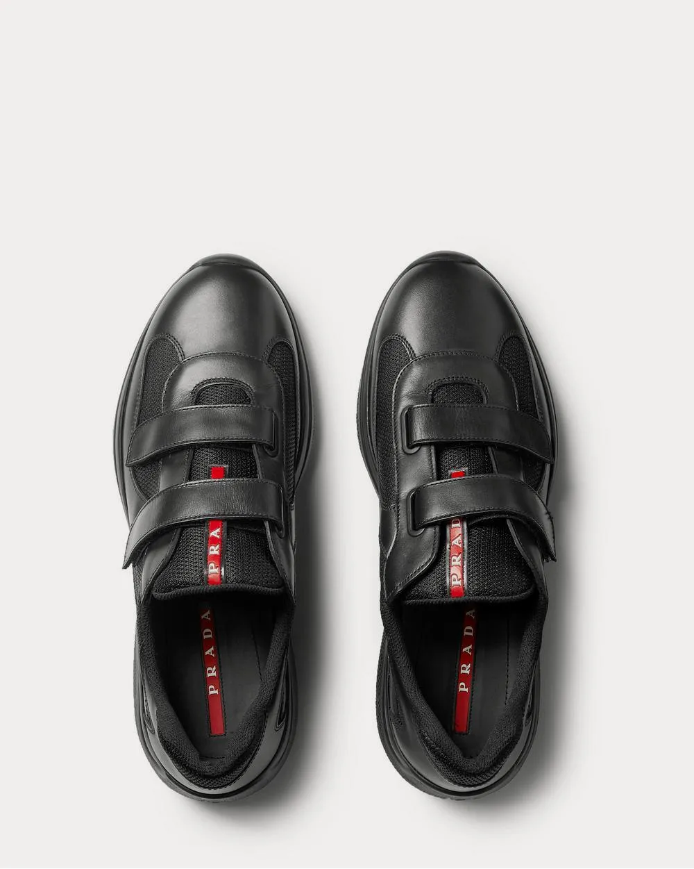 Americas Cup Leather and Mesh  Black low top sneakers