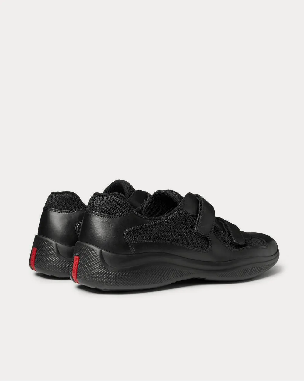Americas Cup Leather and Mesh  Black low top sneakers
