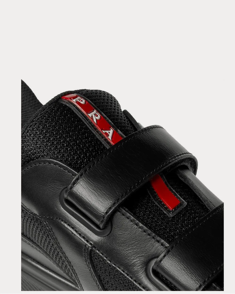 Americas Cup Leather and Mesh  Black low top sneakers