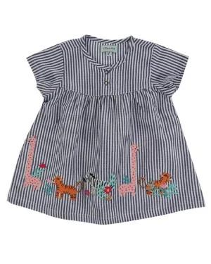 Applique Safari Hem Dress