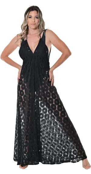 AZUCAR LADIES SLEEVELESS LACE DRESS 100% COTTON - BEACH WEAR - IN (2) COLORS - LCD1739