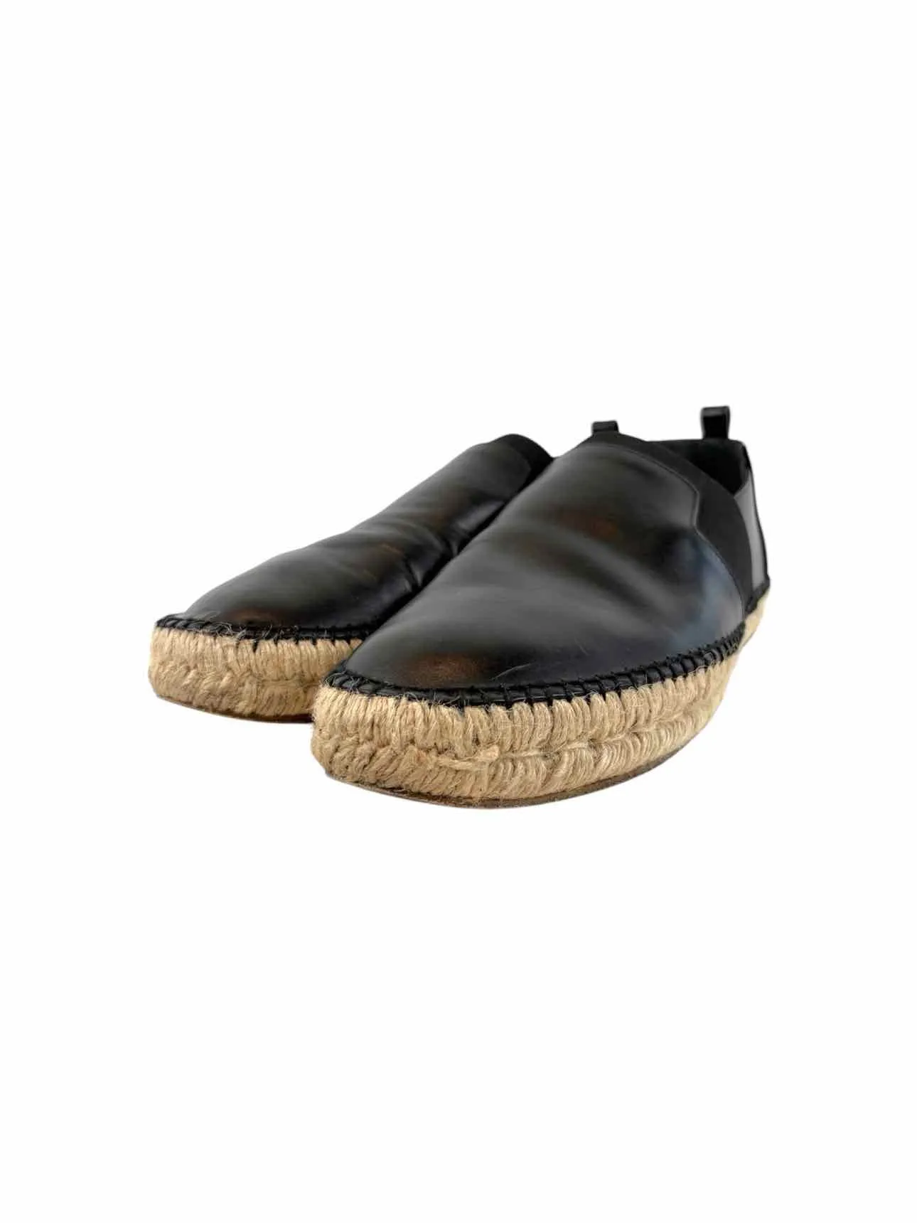 Balenciaga Size 45 Men's Leather Espadrille Shoes