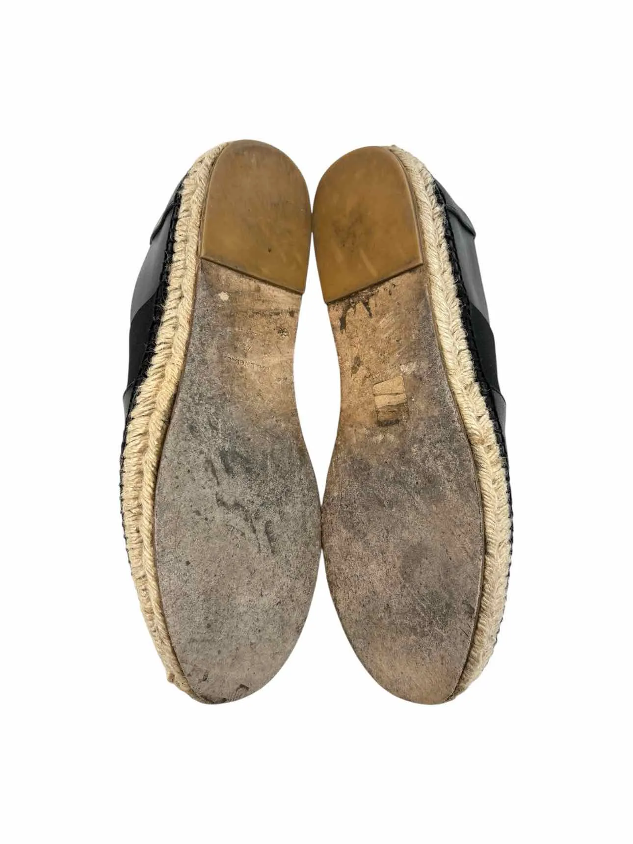 Balenciaga Size 45 Men's Leather Espadrille Shoes