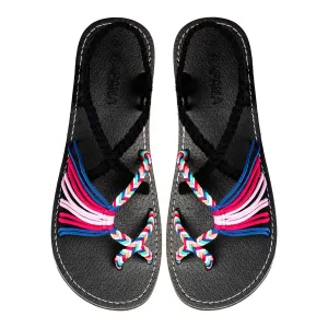 Banyan - Party Black Rope Sandals