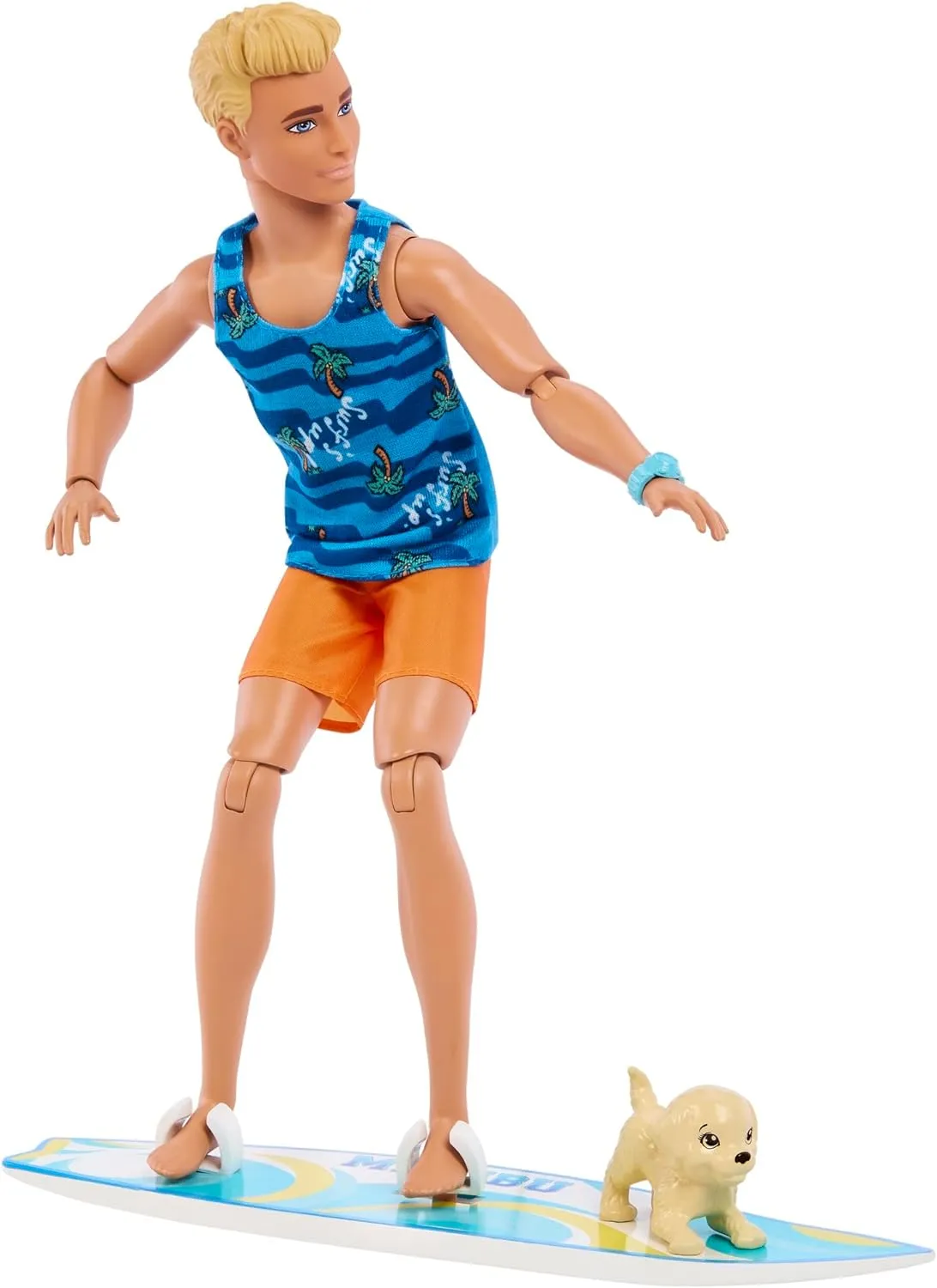 Barbie - Ken Doll With Surfboard HPT50