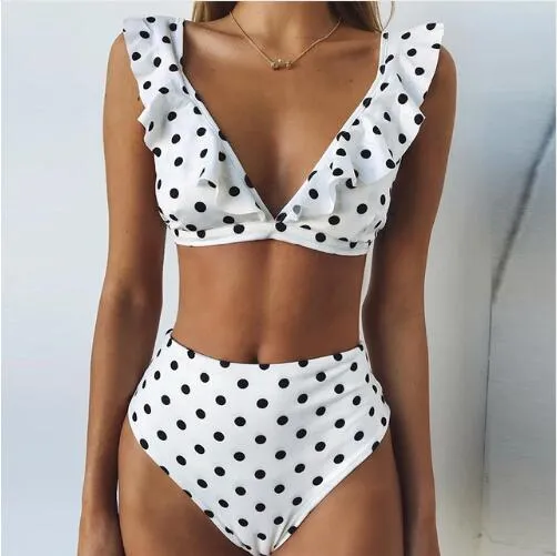 Bikini Set High Waist Bikini Polka Dot Biquinis Summer Beach Wear