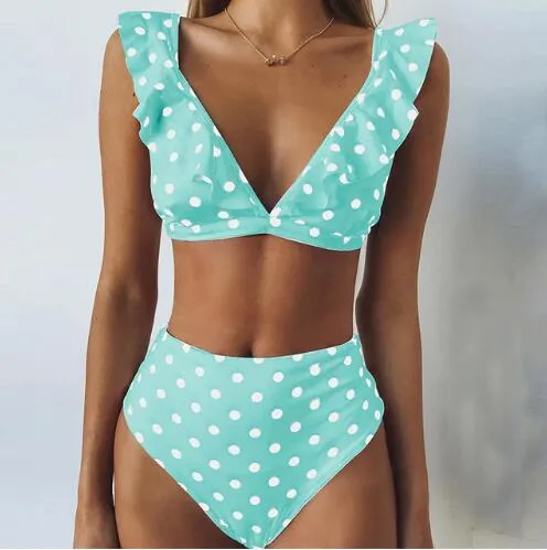 Bikini Set High Waist Bikini Polka Dot Biquinis Summer Beach Wear