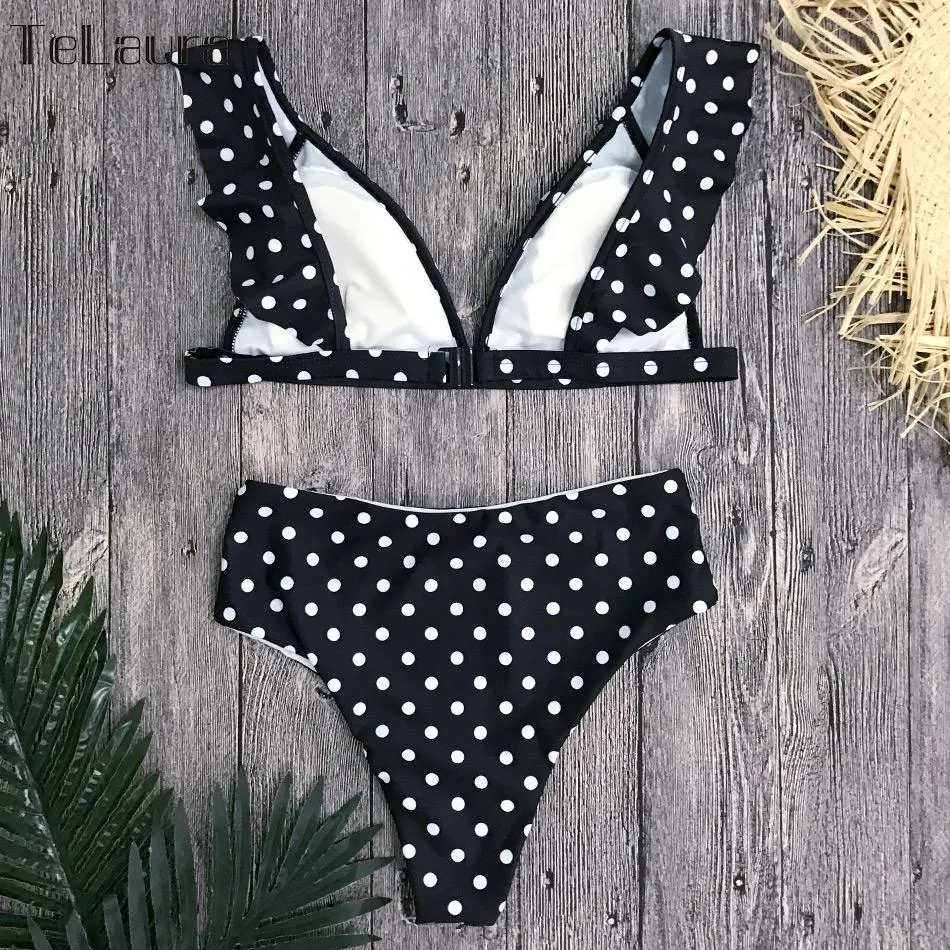 Bikini Set High Waist Bikini Polka Dot Biquinis Summer Beach Wear