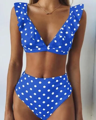 Bikini Set High Waist Bikini Polka Dot Biquinis Summer Beach Wear