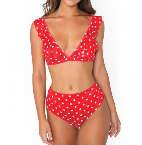 Bikini Set High Waist Bikini Polka Dot Biquinis Summer Beach Wear