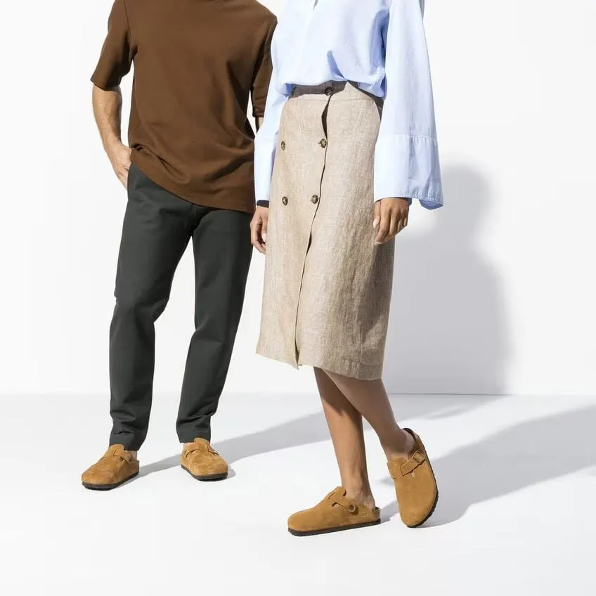 Birkenstock - Boston Soft - Mink Suede Leather