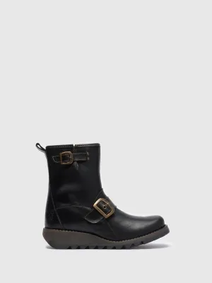 Buckle Ankle Boots SINO525FLY BLACK