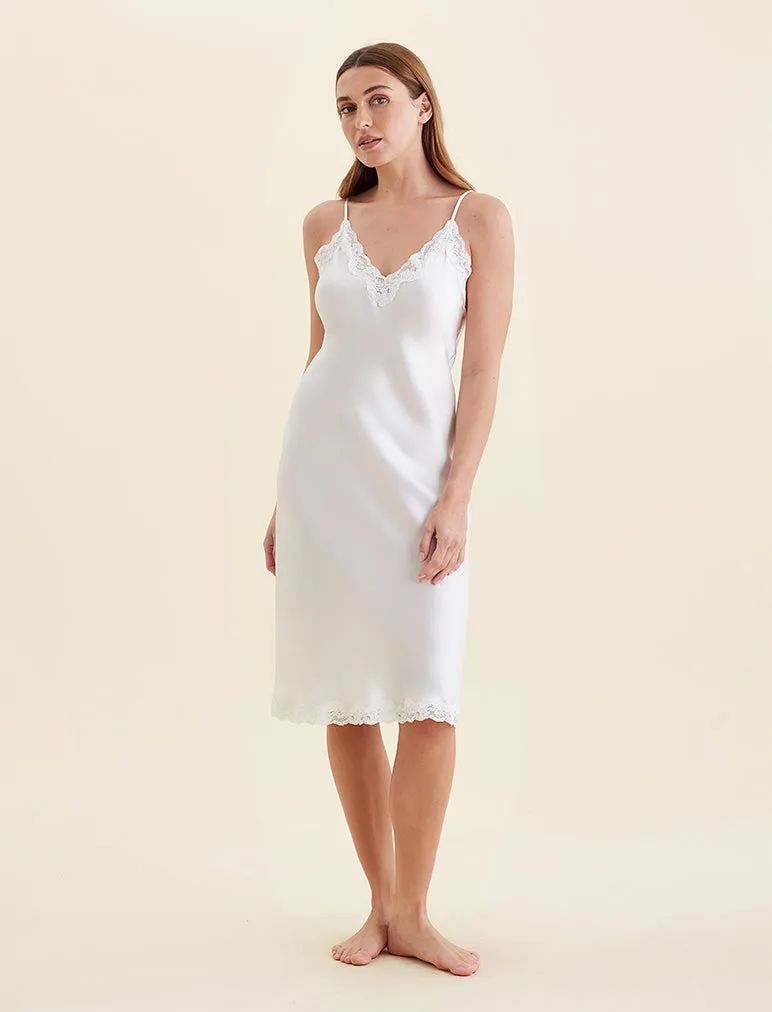 Camille Silk Lace Long Slip
