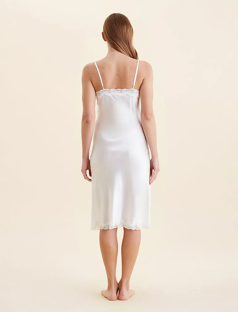 Camille Silk Lace Long Slip