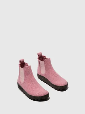 Chelsea Ankle Boots CAIA Pink Felt