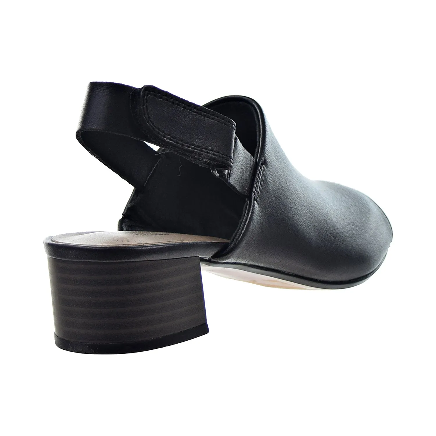 Clarks Elisa Lyndsey Open Toe Heel Women's Sandal Black Leather