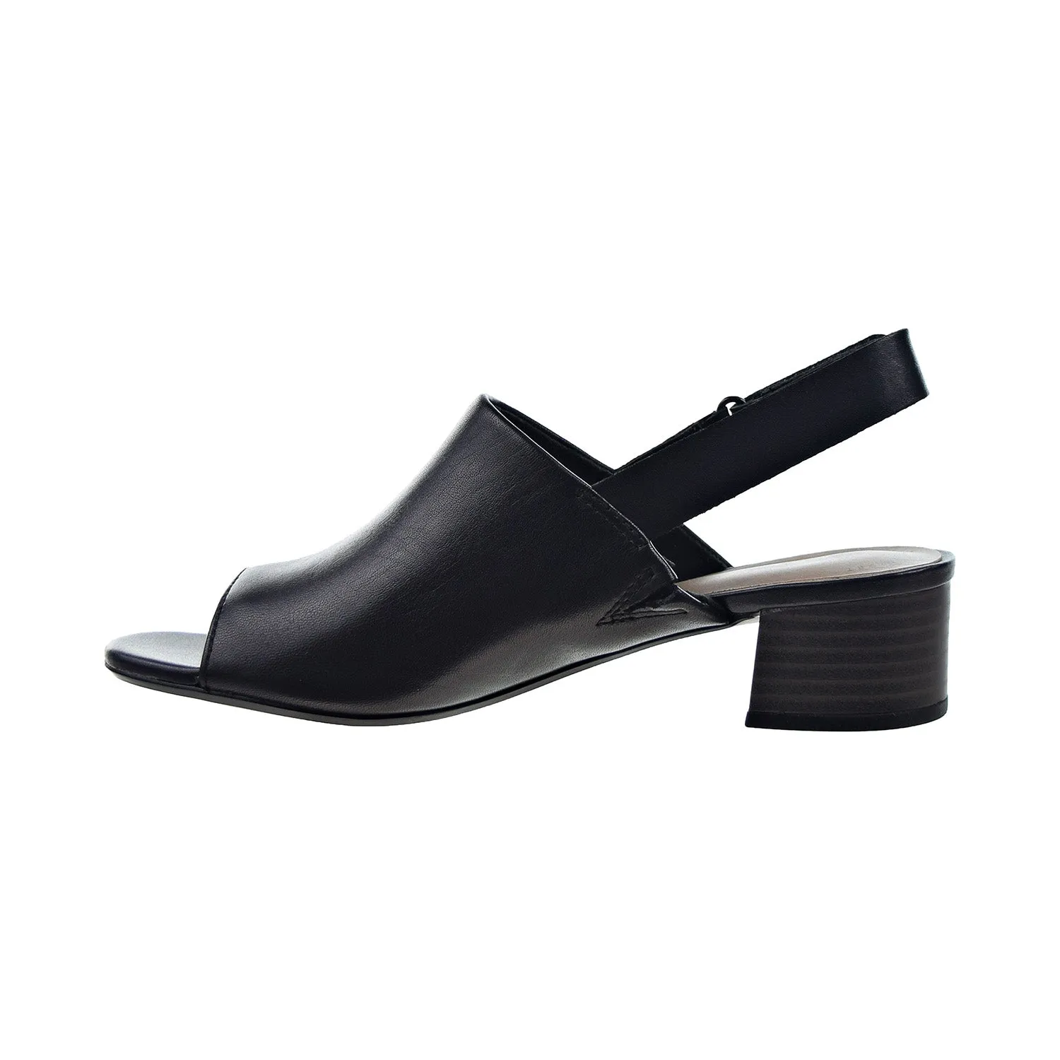 Clarks Elisa Lyndsey Open Toe Heel Women's Sandal Black Leather