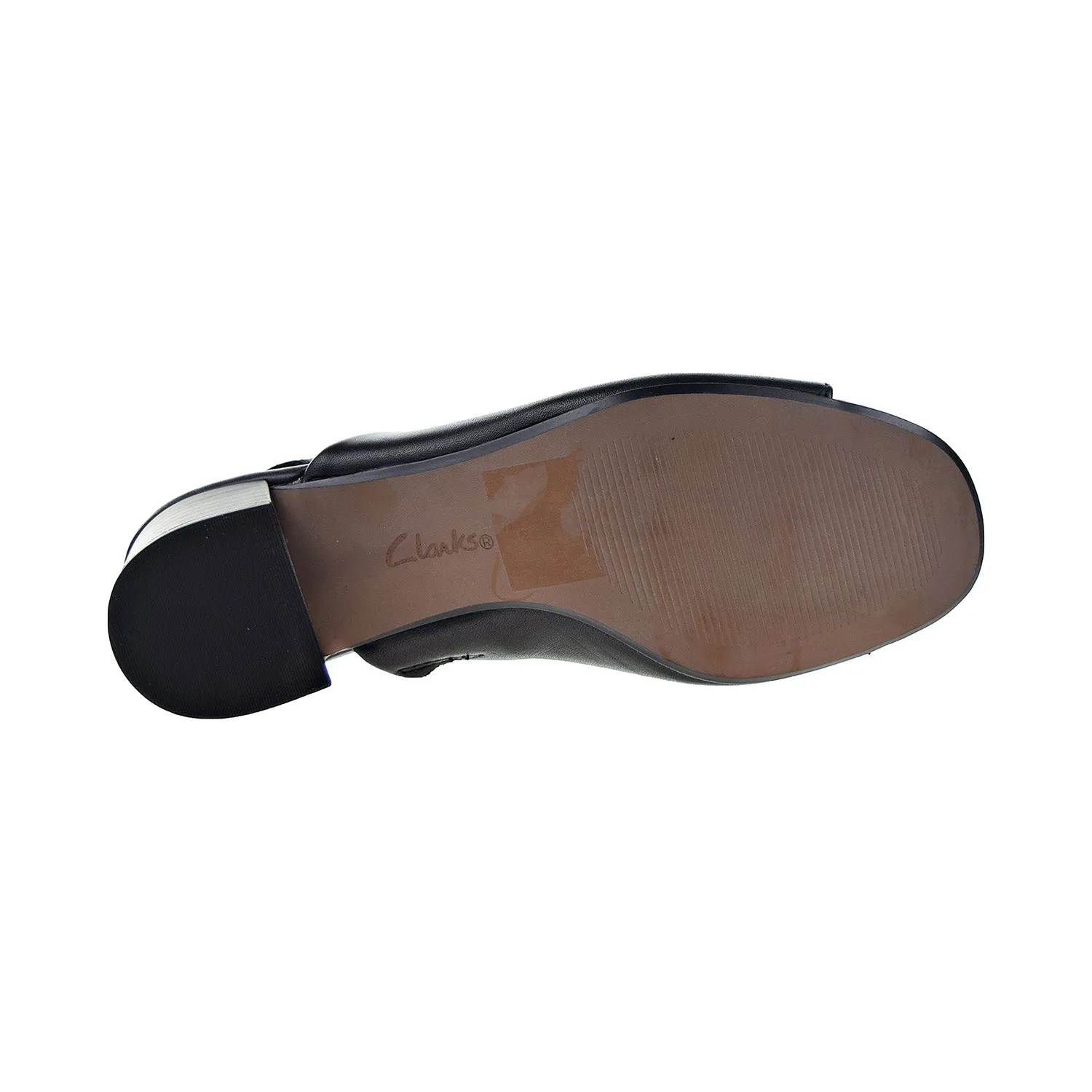 Clarks Elisa Lyndsey Open Toe Heel Women's Sandal Black Leather