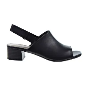 Clarks Elisa Lyndsey Open Toe Heel Women's Sandal Black Leather