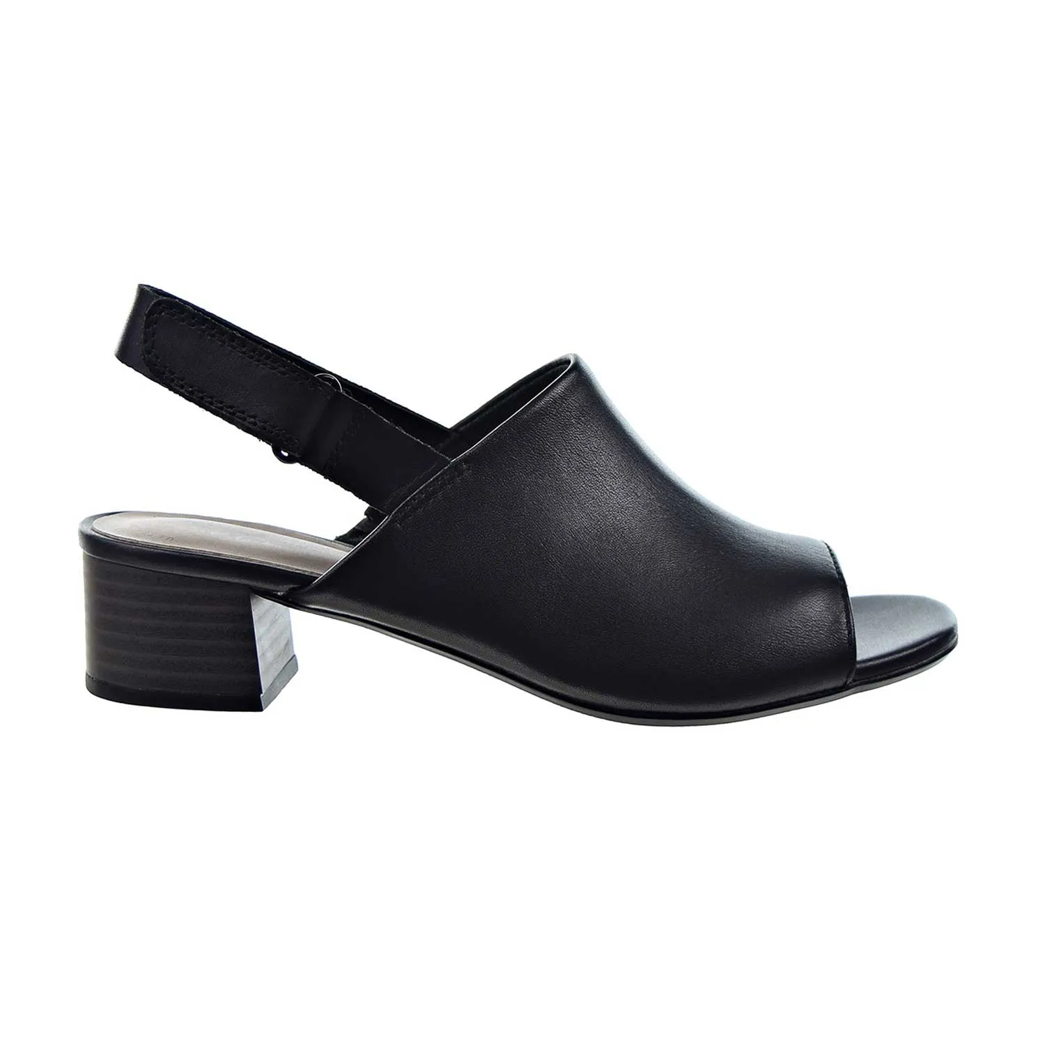 Clarks Elisa Lyndsey Open Toe Heel Women's Sandal Black Leather