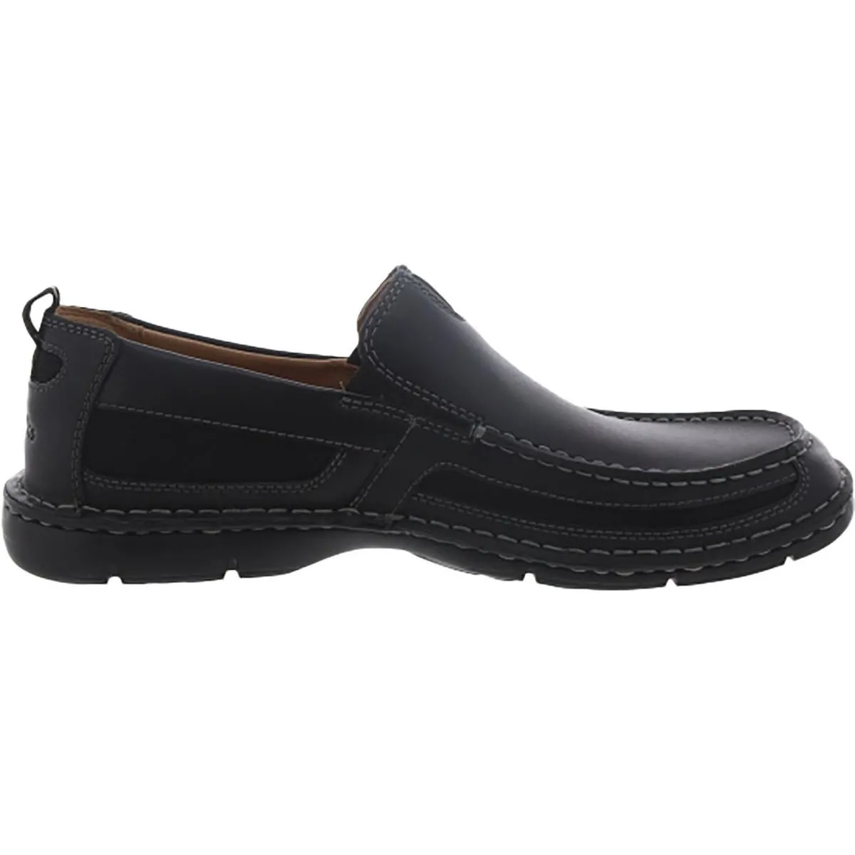 Clarks Mens Lambeth Leather Slip On Loafers