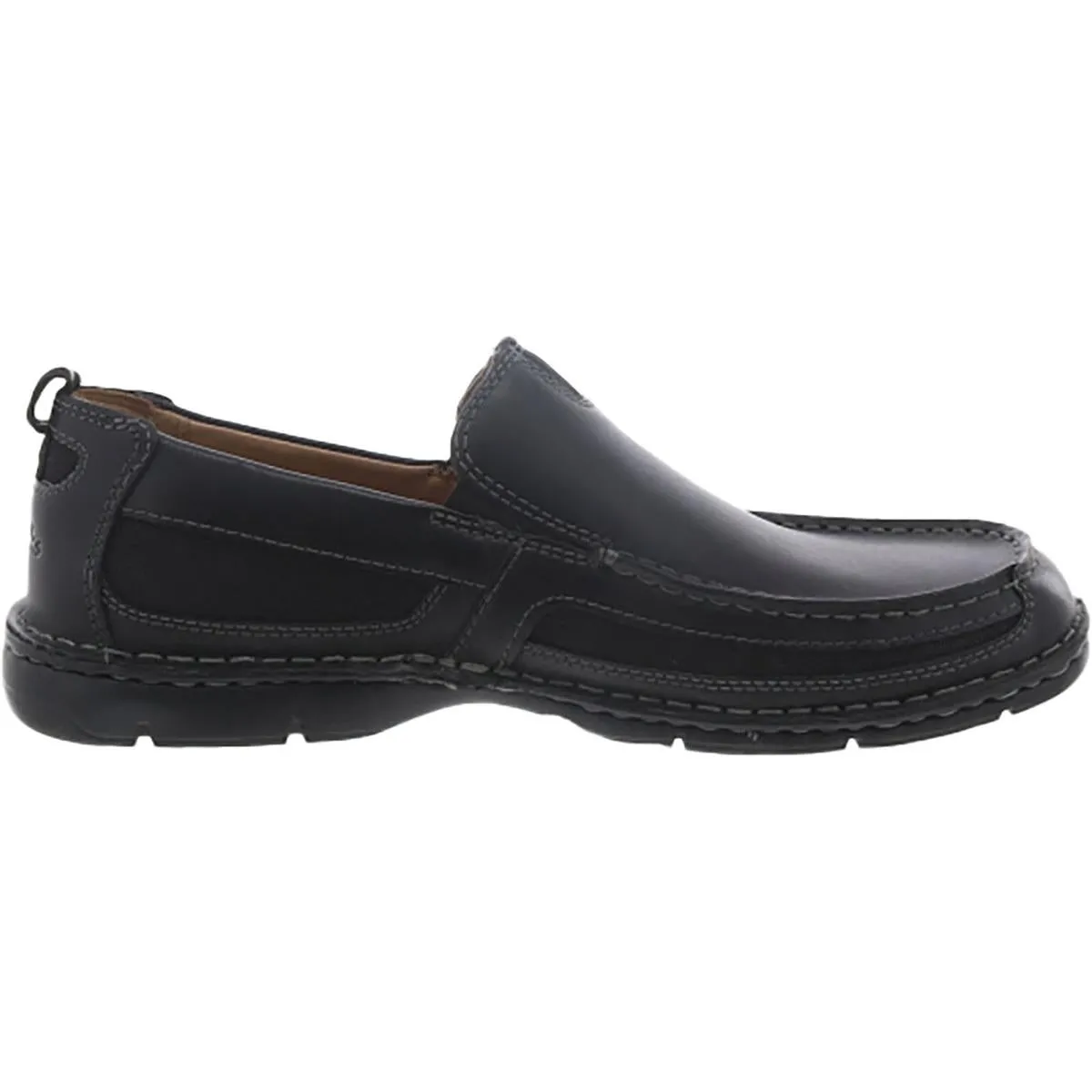 Clarks Mens Lambeth Leather Slip On Loafers