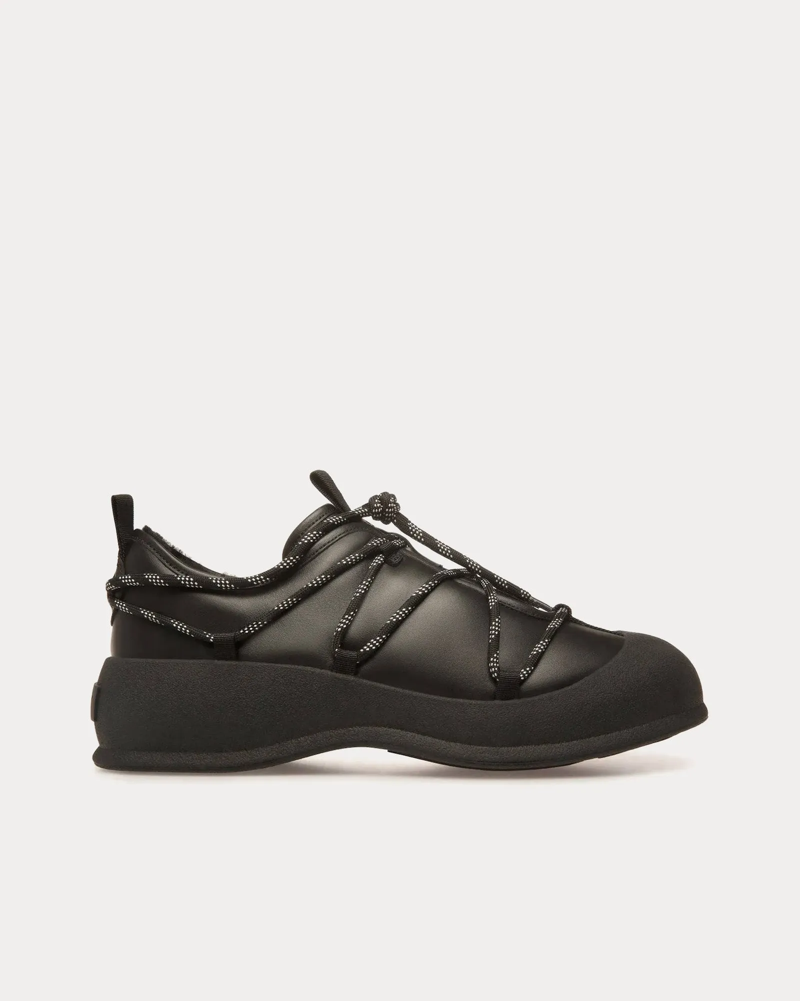 Courma Snow Leather Black Boots