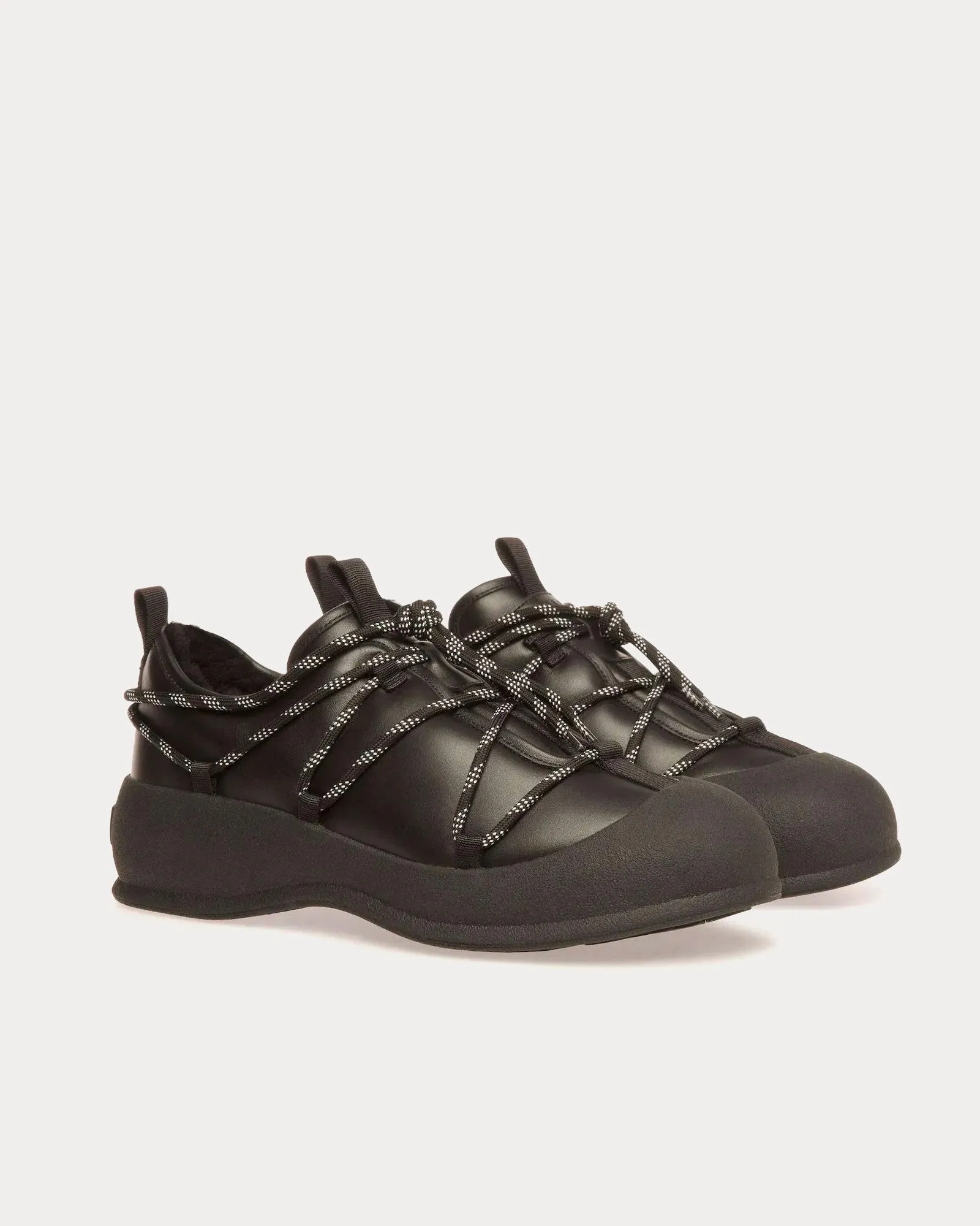 Courma Snow Leather Black Boots