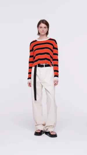 Cream Cotton Pants