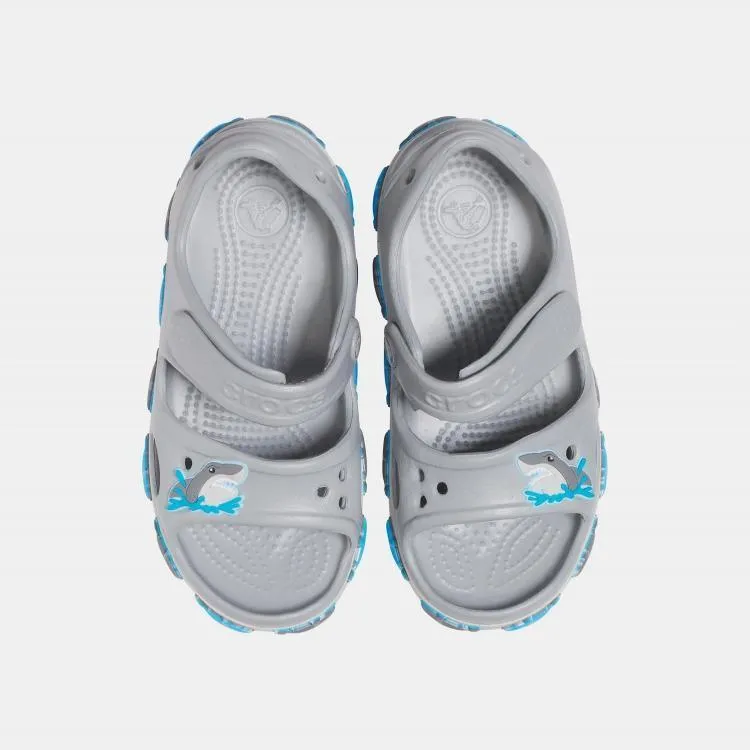 Crocs Fun Lab Shark Band Sandal 206365-007 - סנדל אפור בעיטור כריש