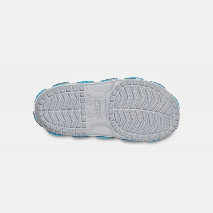 Crocs Fun Lab Shark Band Sandal 206365-007 - סנדל אפור בעיטור כריש