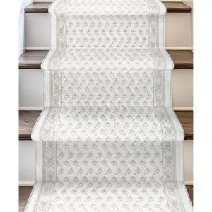 Custom Size Runner Windsor Diamond Frosted Linen Choose Your Width x Choose Your Length Hallway Runner Rug