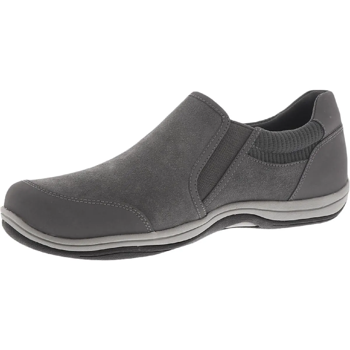 Easy Street Womens Infinity Faux Suede Slip-On Casual and Fashion Sneakers