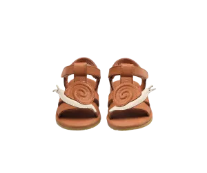 Escar Sandals | Snail | Walnut Leather