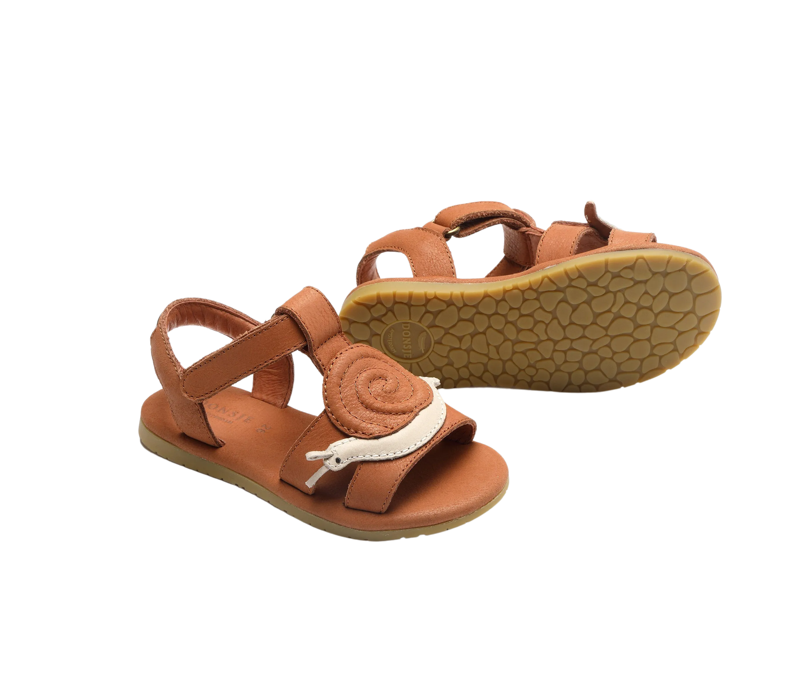 Escar Sandals | Snail | Walnut Leather