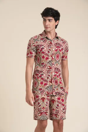 FLORAL PRINTS CORDSET FOR BEACH WEAR