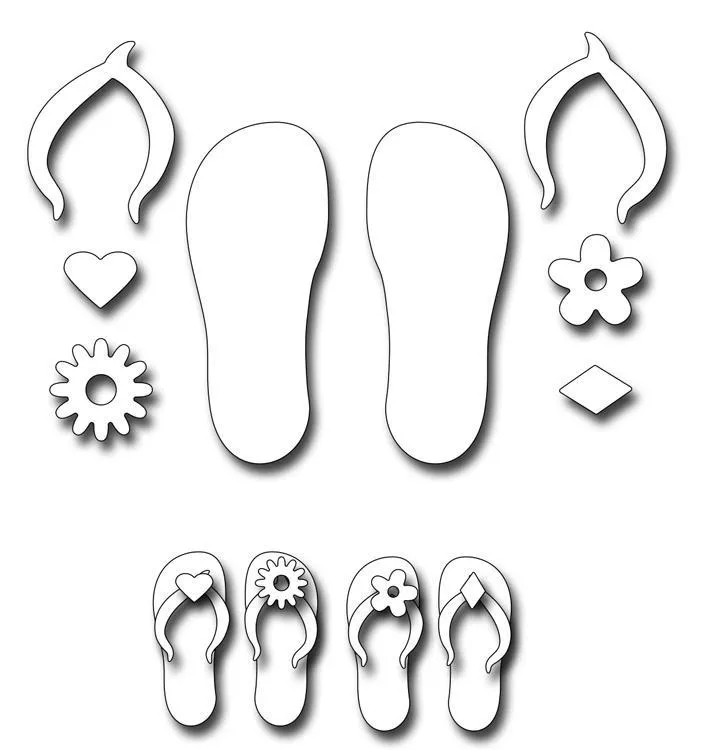 Frantic Stamper Precision Die - Flipflops
