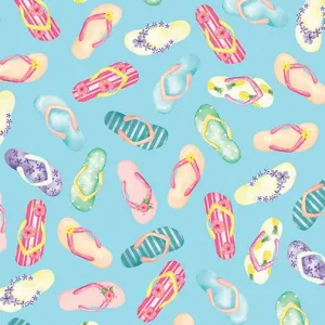 Fun in the Sun-Flipflops Blue