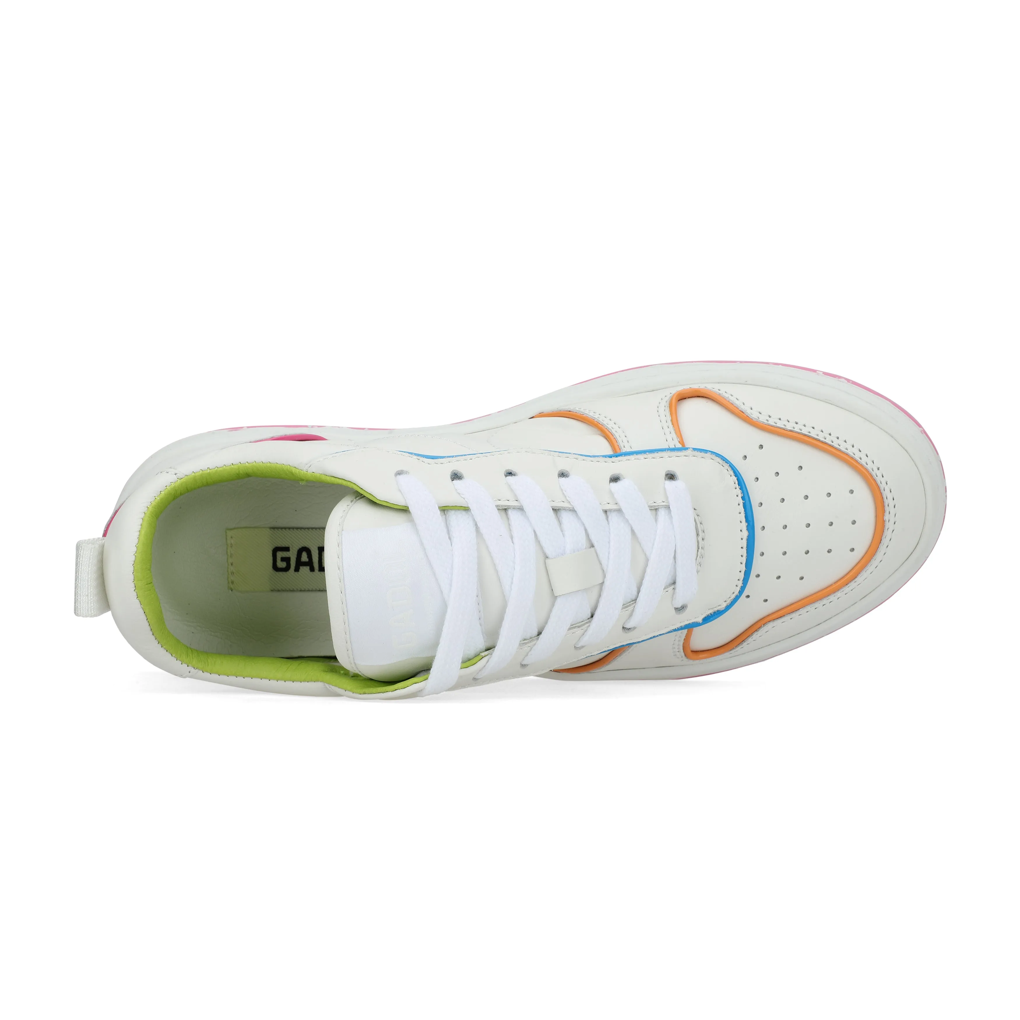 Gadol Sneaker in White, Purple, and Pink