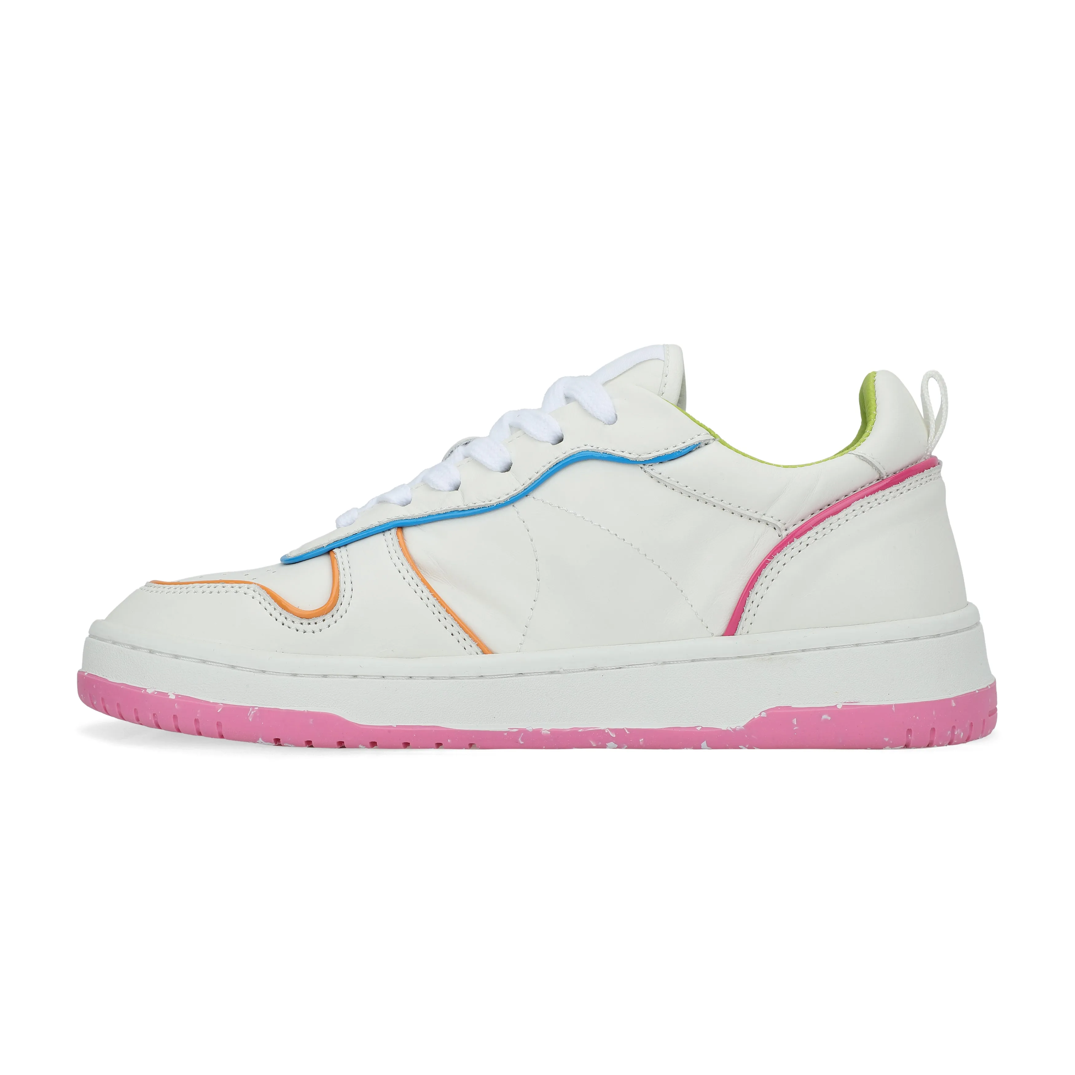 Gadol Sneaker in White, Purple, and Pink