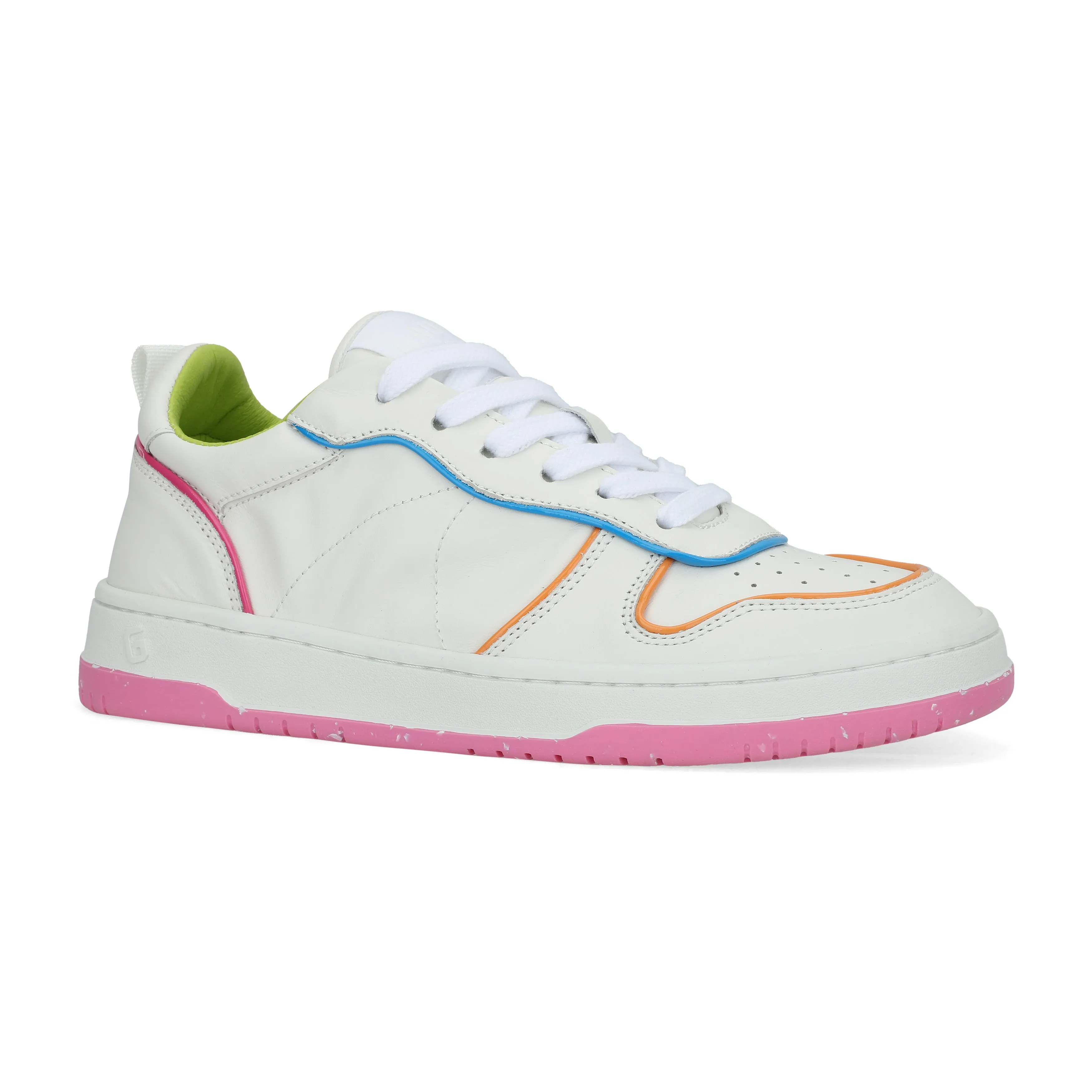 Gadol Sneaker in White, Purple, and Pink