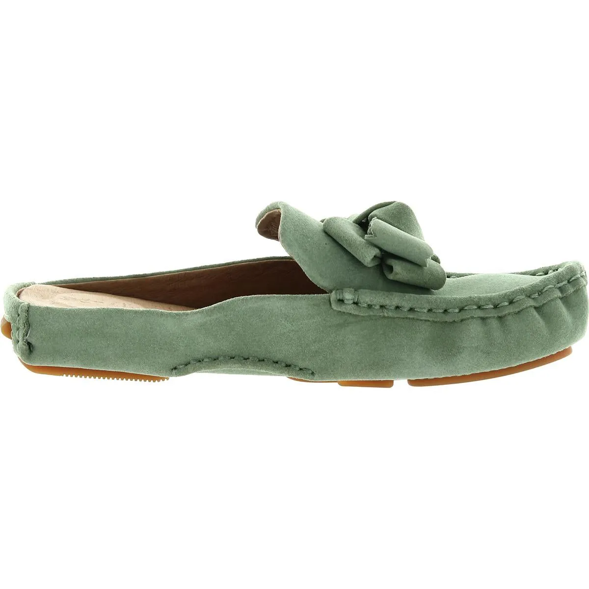 Gentle Souls by Kenneth Cole Womens Mina Bow Driver Mule Water Repellent Loafers