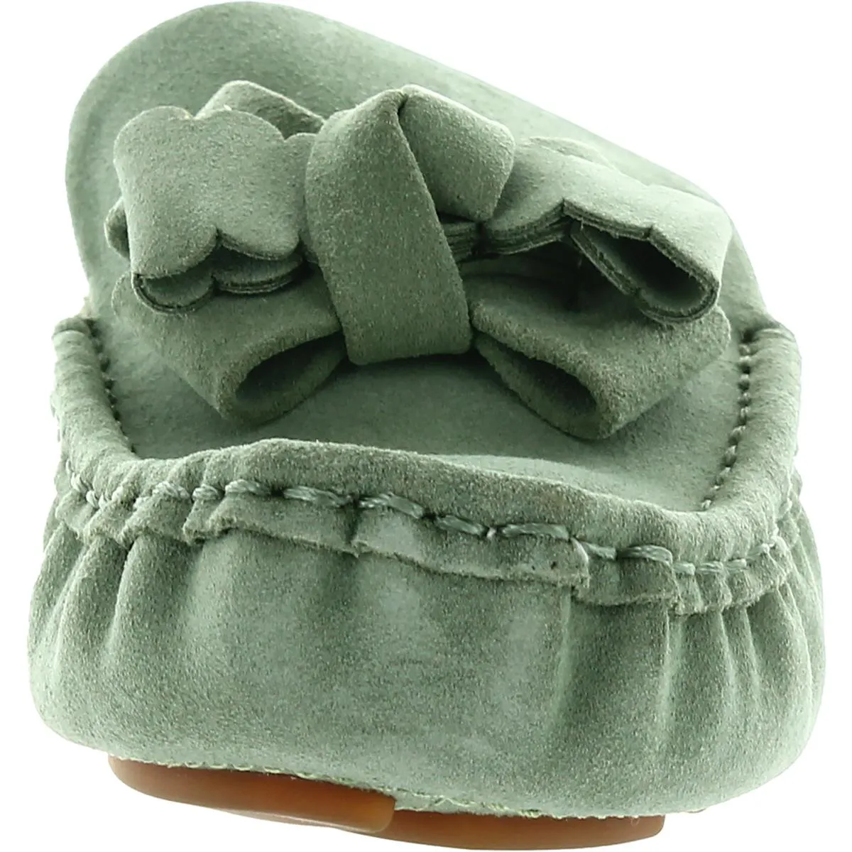 Gentle Souls by Kenneth Cole Womens Mina Bow Driver Mule Water Repellent Loafers