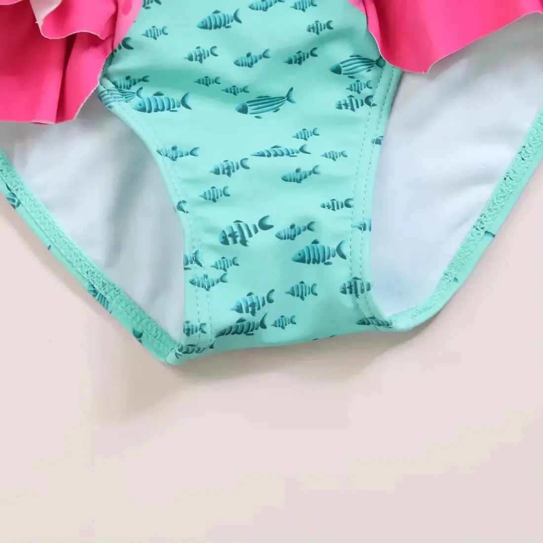 Girls Flamingo Swimsuit