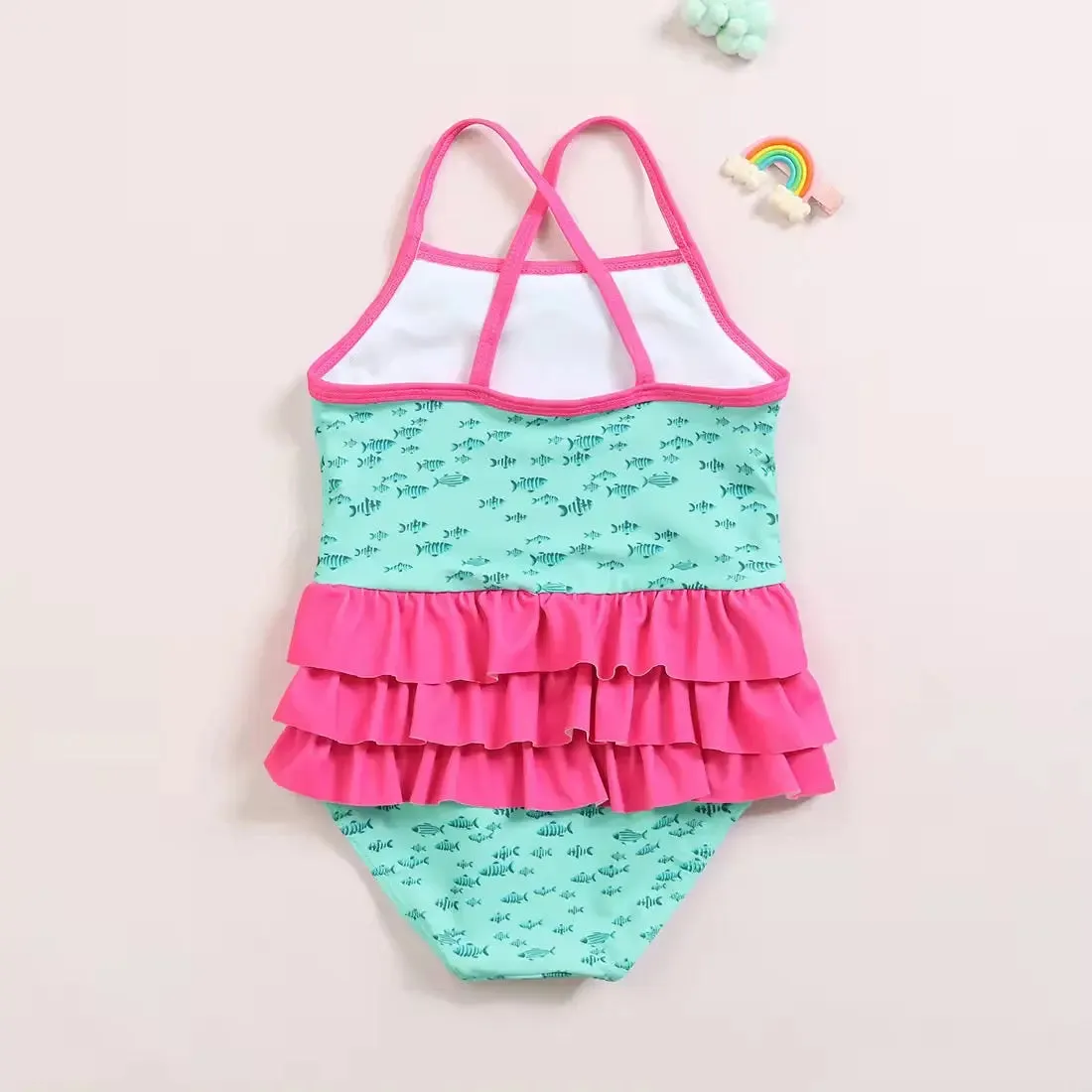 Girls Flamingo Swimsuit