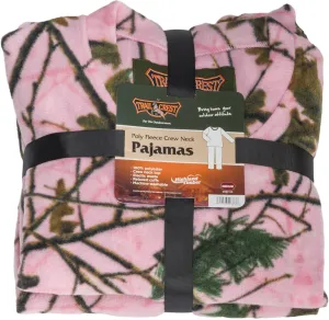 GIRLS PINK FOREST CAMO DAYSOR PULLOVER 2PC PAJAMA SET
