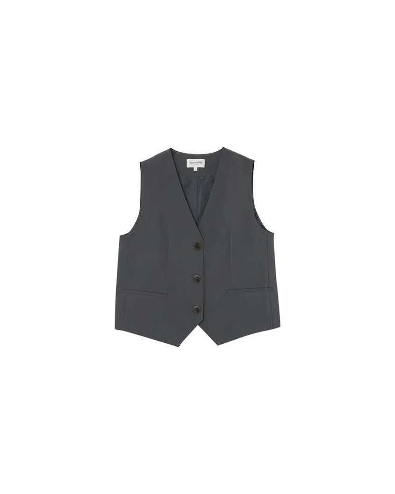 Grace & Mila Waistcoat - Anthracite